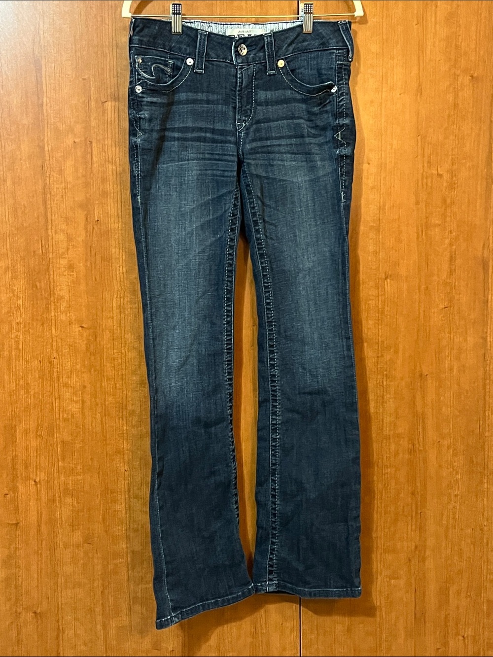 Ariat Jeans Women's R.E.A.L Arrow Dark Blue Bootcut Size 28R